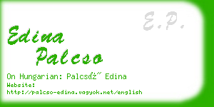 edina palcso business card